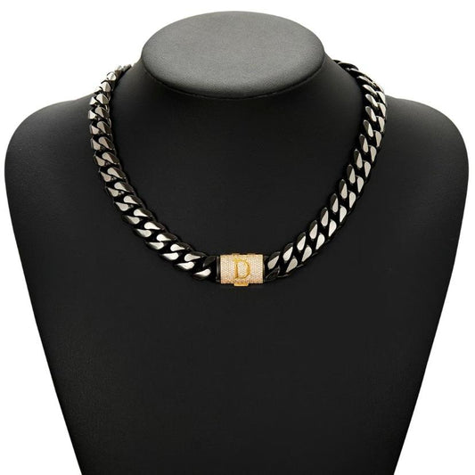 CARÁTIX 18mm Flower Infinity Cuban Link Chain Necklace – 5A+ CZ Iced Out Heavy Hip Hop Bling Jewelry for Men | Rapper Gift