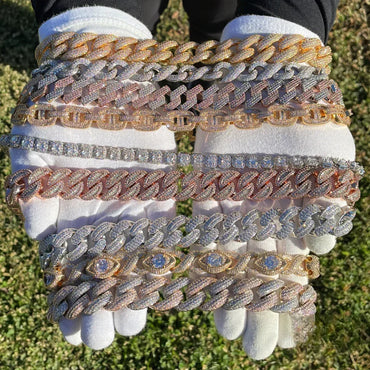 20MM Tennis Baguette Triple Edition Iced - CaratixJewelry