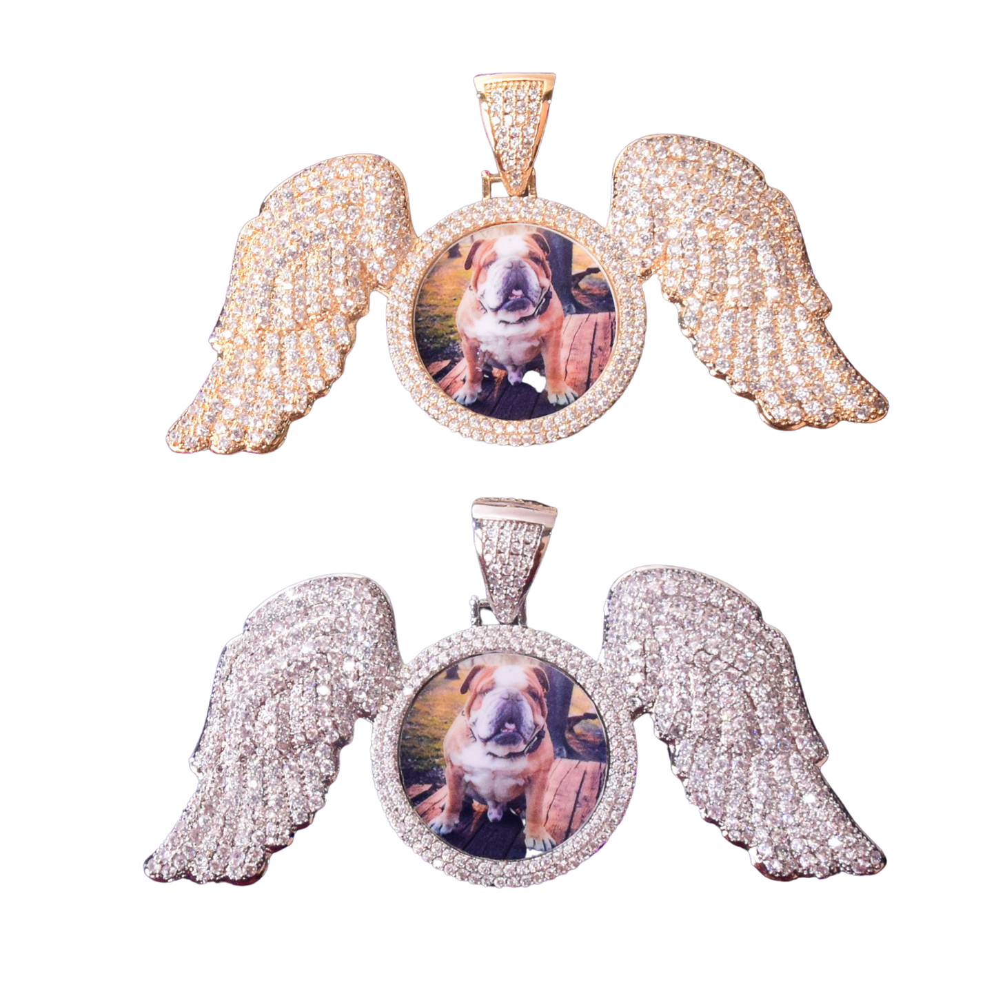 Special Wings Tennis Custom Photo Pendant Necklace – Iced Out Hip Hop Jewelry - CaratixJewelry