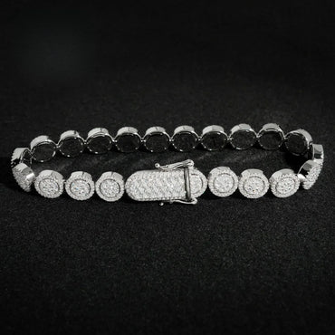 10mm Round Cuban Link Bracelet/Necklace – S925 Sterling Silver Hip Hop Streetwear Men’s Jewelry - CaratixJewelry