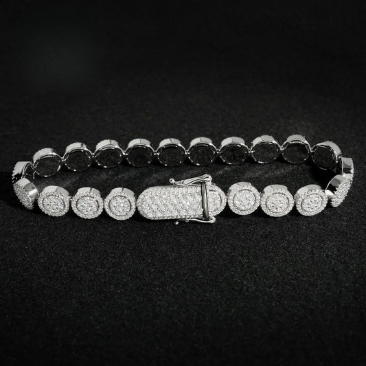10mm Round Cuban Link Bracelet/Necklace – S925 Sterling Silver Hip Hop Streetwear Men’s Jewelry - CaratixJewelry