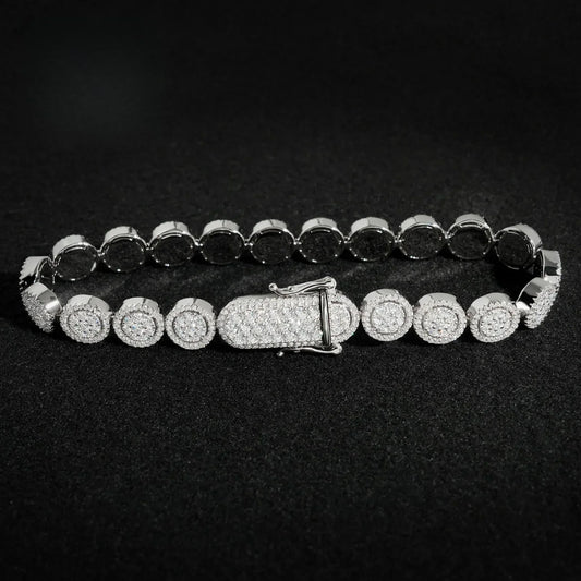 10mm Round Cuban Link Bracelet/Necklace – S925 Sterling Silver Hip Hop Streetwear Men’s Jewelry - CaratixJewelry