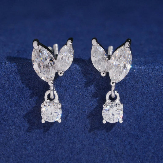 S925 Silver Moissanite Look Earrings for Women - CaratixJewelry
