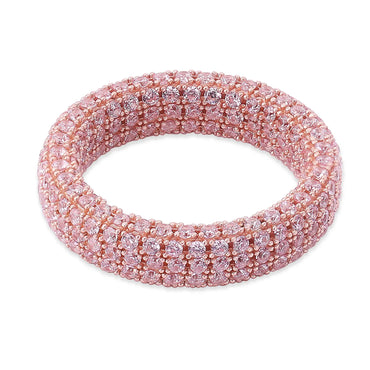 Men's S925 Sterling Silver Iced Out Ring | Full Micro-Pave Hip Hop Band | Caratix