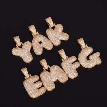 Drippy V2 Iced Out Personalized Custom Name Necklace Pendant - Luxury Custom Jewelry - CaratixJewelry