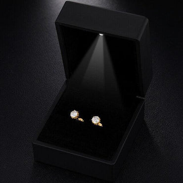 Genuine VVS Lab Small Hoop 925 Sterling Silver Earrings - CaratixJewelry