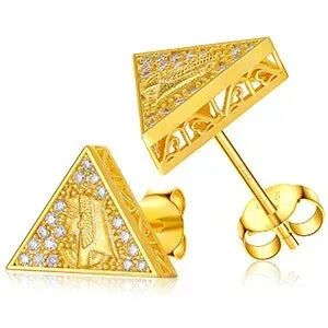 D Color VVS Solid 925 Silver Hip Hop Earrings - CaratixJewelry