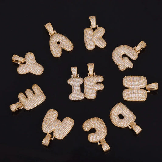 Drippy V2 Iced Out Personalized Custom Name Necklace Pendant - Luxury Custom Jewelry - CaratixJewelry