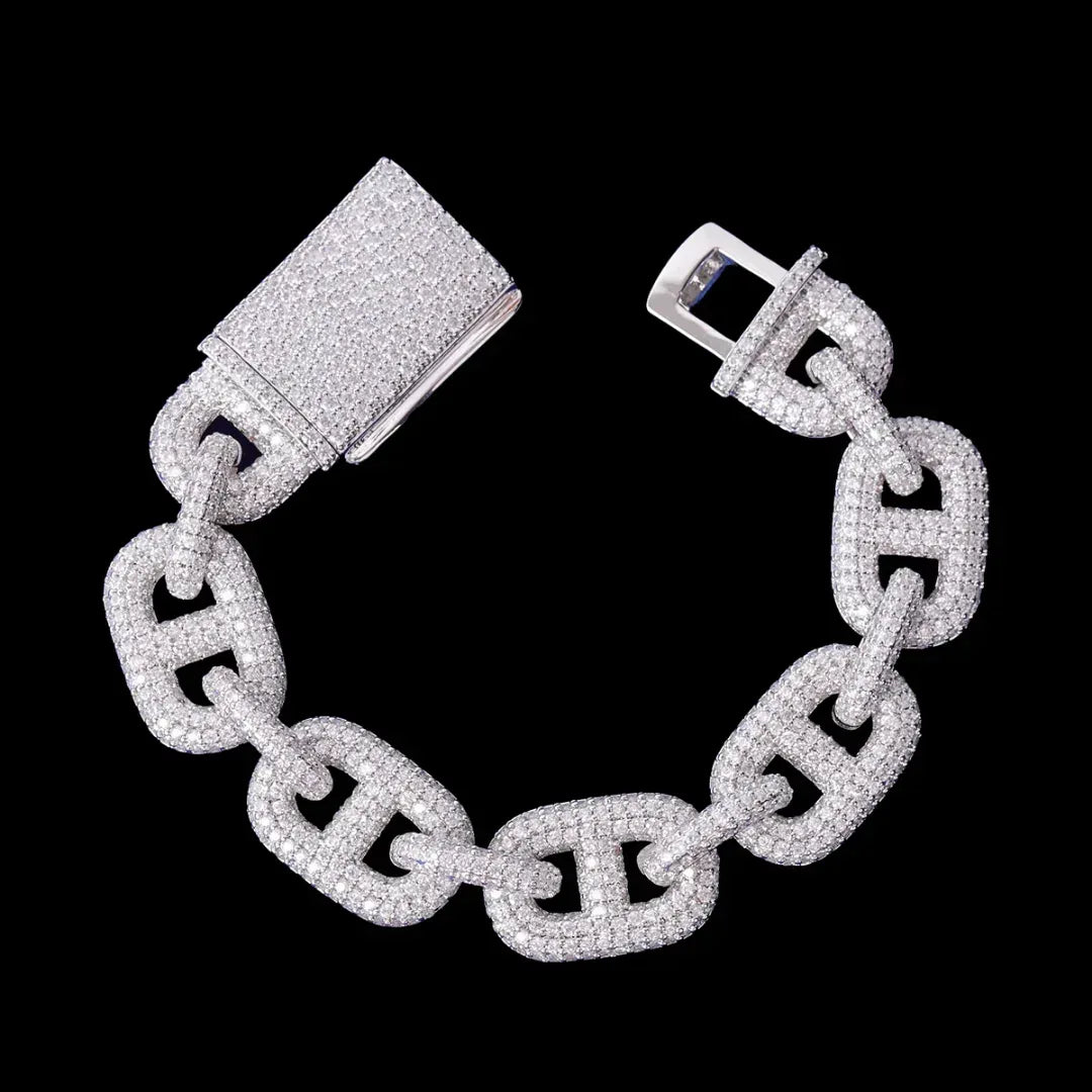 12MM Ultra Luxury Elegant Iced Out Bracelet – High-End Hip Hop Jewelry for Men & Women - CaratixJewelry