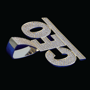 Lined Iced Out Personalized Custom Name Necklace Pendant - Luxury Custom Jewelry