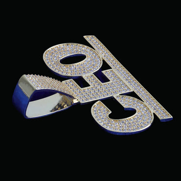 Lined Iced Out Personalized Custom Name Necklace Pendant - Luxury Custom Jewelry - CaratixJewelry