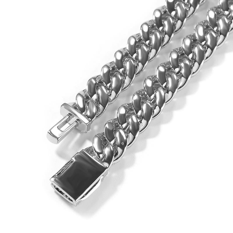 CARÁTIX 9mm Iced Out Cuban Link Chain Necklace – 5A+ CZ Solid Round Hip Hop Bling Jewelry for Men | Rapper Gift