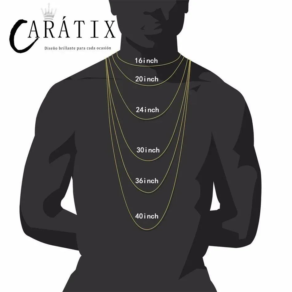 CARÁTIX – 16mm Rhombus Cuban Miami Link Chain Necklace | Iced Out CZ Bling Hip Hop Jewelry for Men & Women, Rapper Street Style - CaratixJewelry