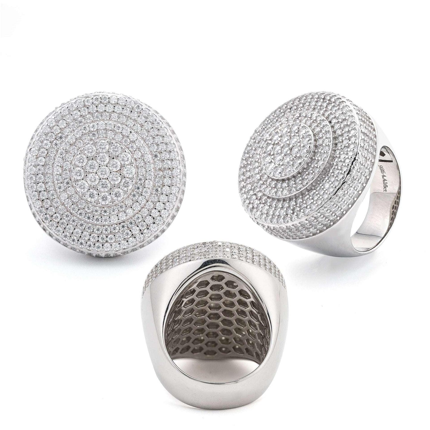 Bold Moissanite Men’s Ring | S925 Silver Luxury Iced Out Hip Hop Jewelry - CaratixJewelry