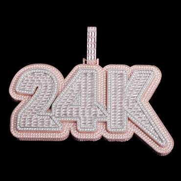 Lux Design Two Layers Iced Out Personalized Custom Name Necklace Pendant – Luxury Hip Hop Jewelry for Men & Women - CaratixJewelry