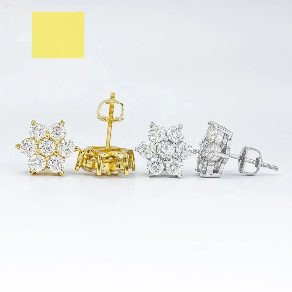 Trendy 3.5mm VVS S925 Silver Moissanite Look Stud Earrings - CaratixJewelry