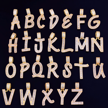 Italic Iced Out Personalized Custom Name Necklace Pendant - Luxury Custom Jewelry