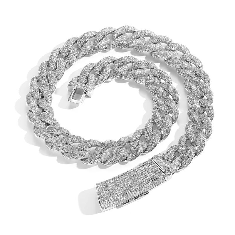 CARÁTIX 20mm Long Buckle Cuban Chain | 5A+ CZ Iced Out Hip Hop Necklace for Men