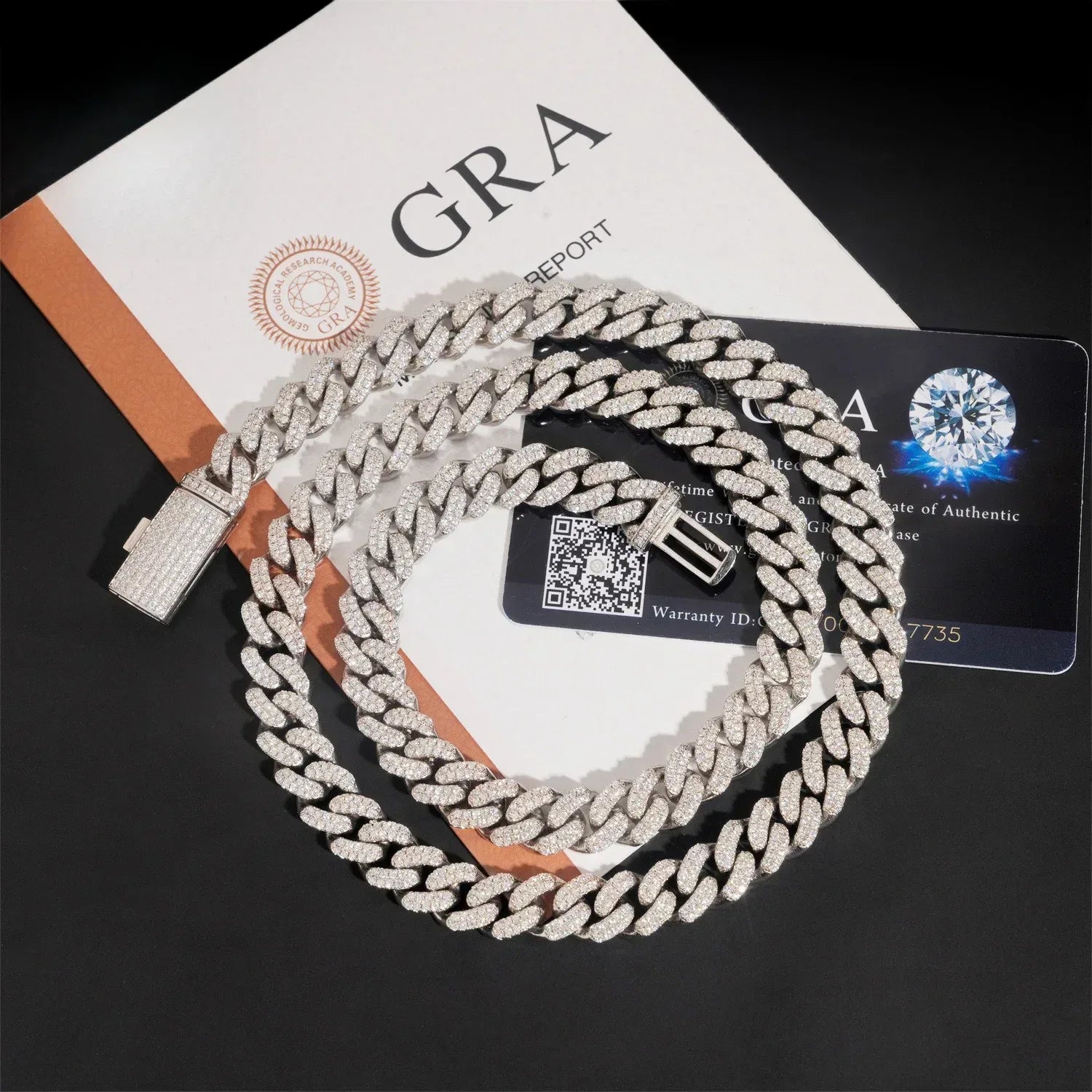 10mm Crescent Moissanite Cuban Link Chain – 925 Sterling Silver Iced-Out Hip Hop Men’s Streetwear Necklace - CaratixJewelry