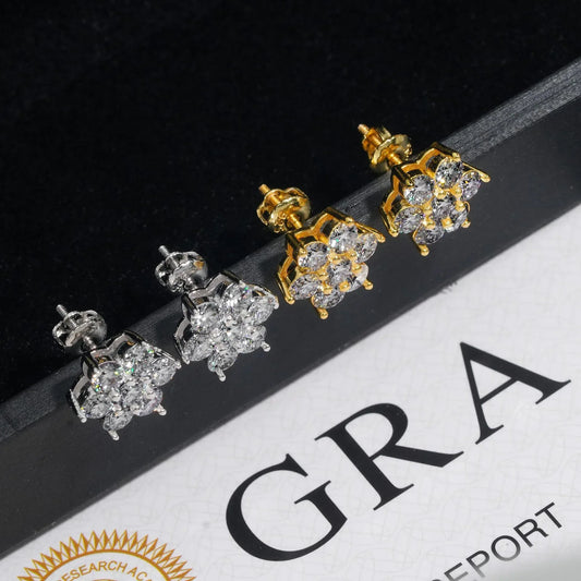 Trendy 3.5mm VVS S925 Silver Moissanite Look Stud Earrings - CaratixJewelry