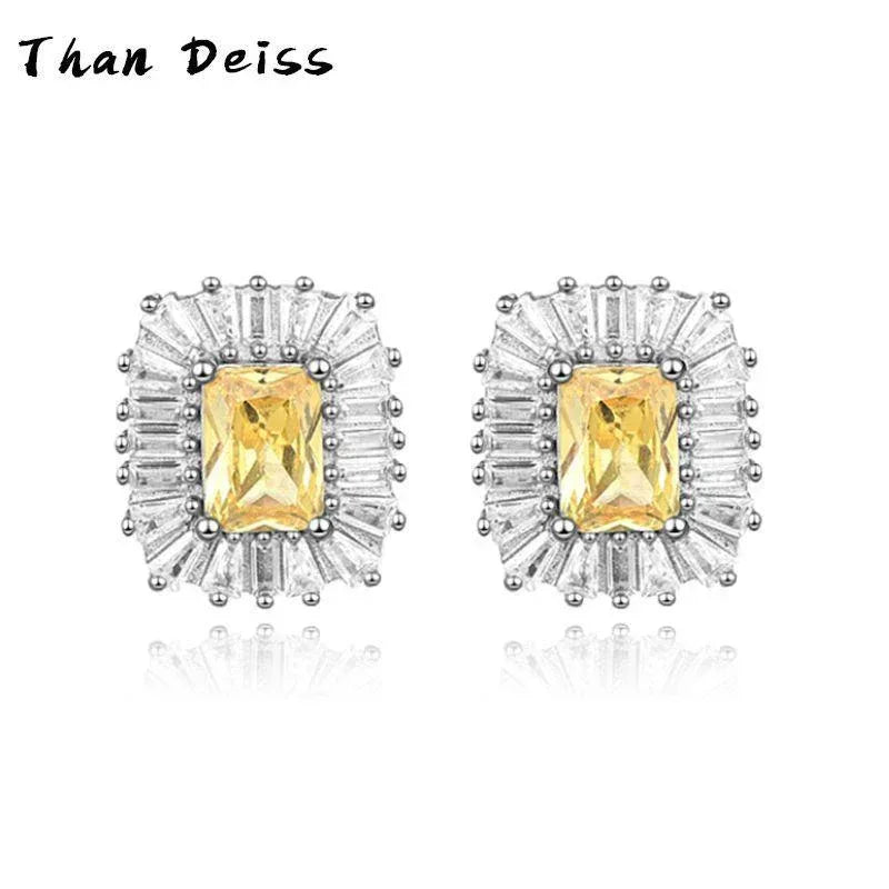 s925 Silver Jewelry Moissanite Necklace & Earrings - CaratixJewelry