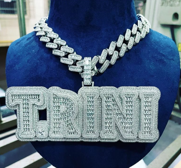 15mm20inches Necklace + Custom BARON Pendant