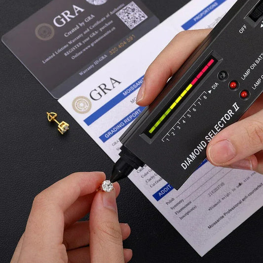 6.5mm 1CT Lab Solid Sterling Silver Hip Hop Earrings - CaratixJewelry