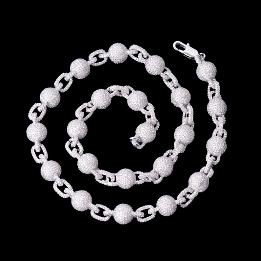 10MM Infinity World Iced Out Diamond Necklace Chain – Luxury Hip Hop Jewelry for Men & Women