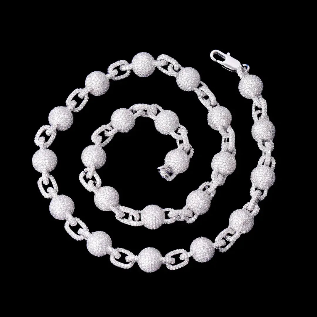 10MM Infinity World Iced Out Necklace Chain - CaratixJewelry