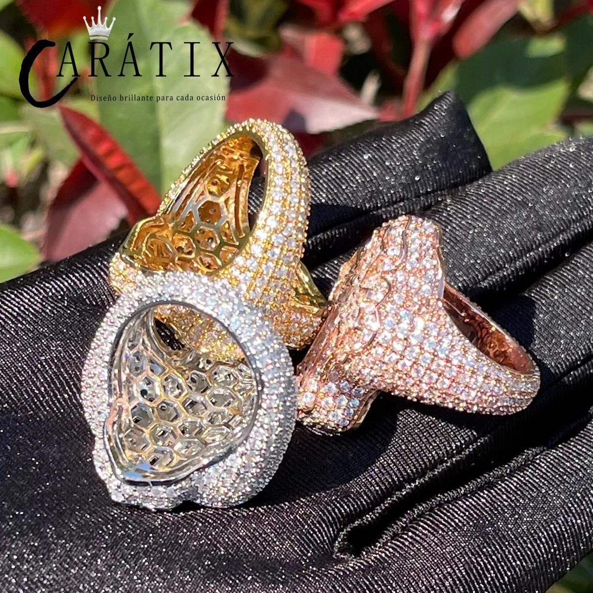 CARÁTIX Cross Zircon Ring | True Electroplated High Quality Hip Hop Jewelry for Men