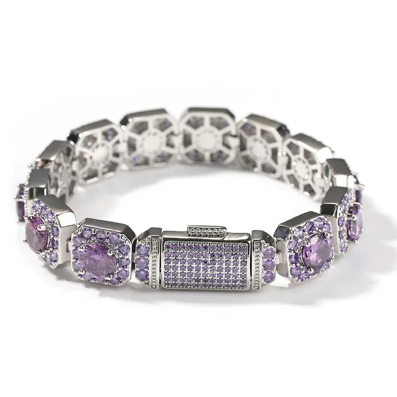 CARÁTIX 12.5mm Iced Out CZ Tennis Link Chain Bracelet & Necklace - CaratixJewelry