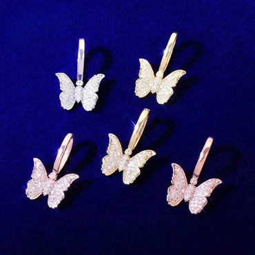 Cute Dainty "Papillon" Necklace | Premium Copper CZ Y2K Jewelry Caratix - CaratixJewelry