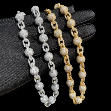 10MM Infinity World Iced Out Necklace Chain - CaratixJewelry