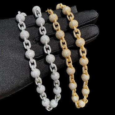 10MM Infinity World Iced Out Necklace Chain - CaratixJewelry