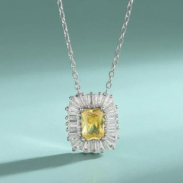 s925 Silver Jewelry Moissanite Necklace & Earrings - CaratixJewelry