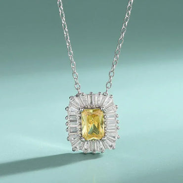 s925 Silver Jewelry Moissanite Necklace & Earrings - CaratixJewelry