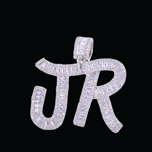 Italic Iced Out Personalized Custom Name Necklace Pendant - Luxury Custom Jewelry