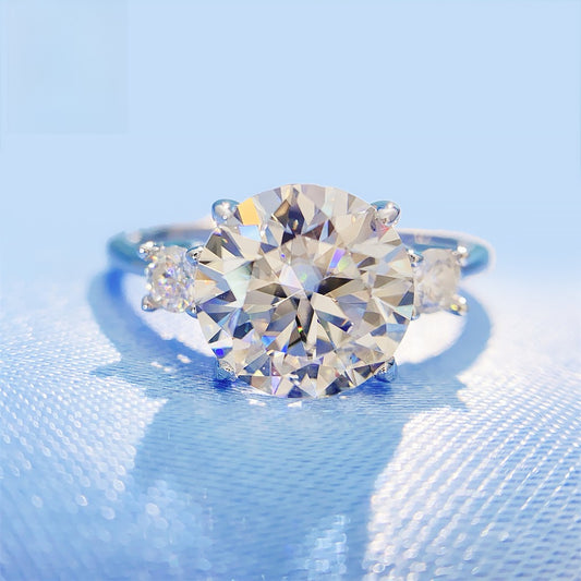 2026 Summer New S925 Silver 3ct Moissanite Ring | 3 Carat D Color VVS1 Solitaire | Caratix