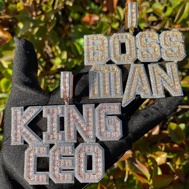 Special Cut Iced Out Personalized Custom Name Necklace Pendant - Luxury Custom Jewelry - CaratixJewelry