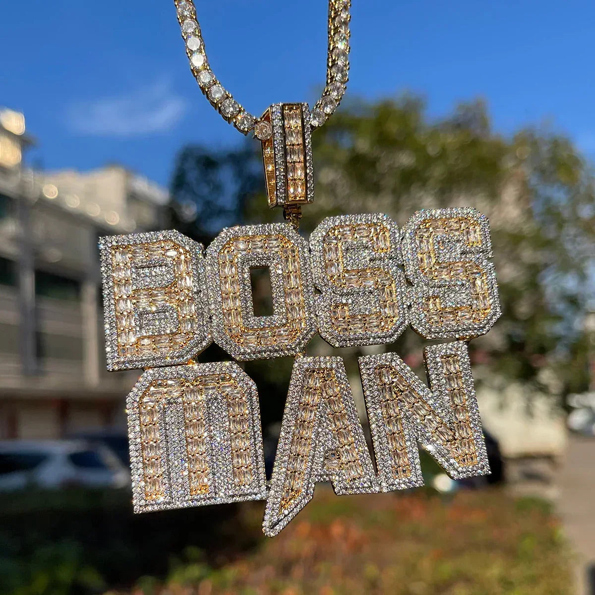 Special Cut Iced Out Personalized Custom Name Necklace Pendant - Luxury Custom Jewelry - CaratixJewelry
