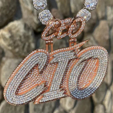 CEO Bail with Your Name Iced Out Personalized Custom Name Necklace Pendant - Luxury Custom Jewelry - CaratixJewelry