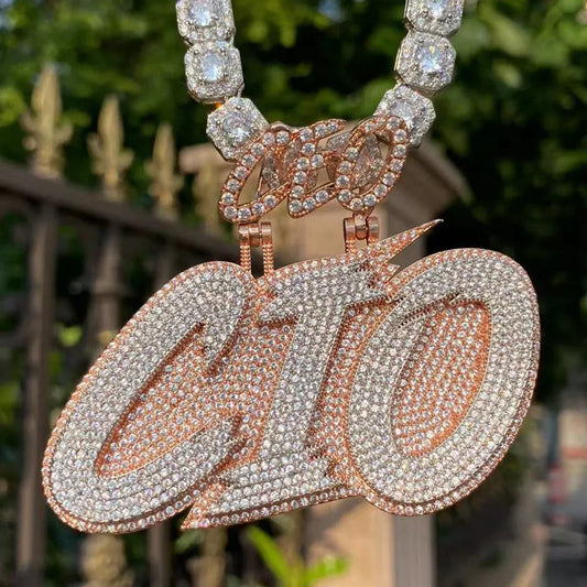 CEO Bail with Your Name Iced Out Personalized Custom Name Necklace Pendant - Luxury Custom Jewelry - CaratixJewelry
