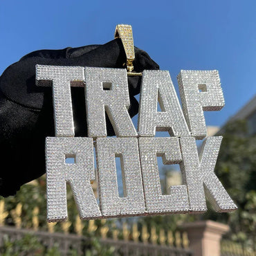 Solid Edition Iced Out Personalized Custom Name Necklace Pendant - Luxury Custom Jewelry - CaratixJewelry