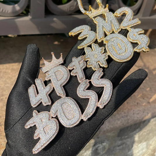 King Style Customize Anything Iced Out Personalized Custom Name Necklace Pendant - Luxury Custom Jewelry - CaratixJewelry