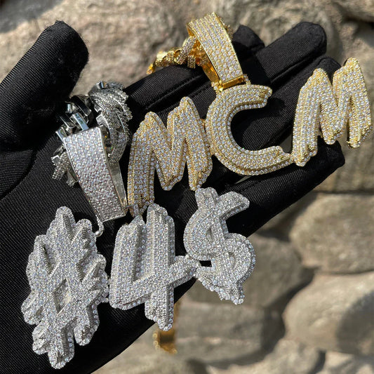 Trend Luxury Design Iced Out Personalized Custom Name Necklace Pendant - Premium Custom Jewelry - CaratixJewelry