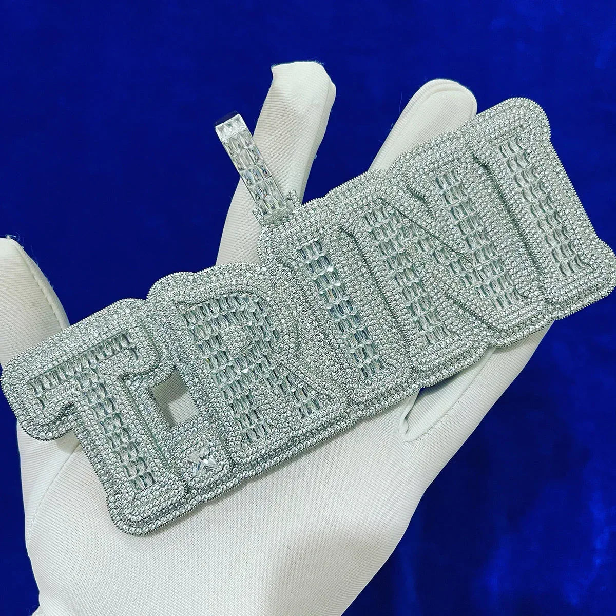 Drip Hard Style Iced Out Personalized Custom Name Necklace Pendant – Luxury Hip Hop Jewelry for Men & Women - CaratixJewelry