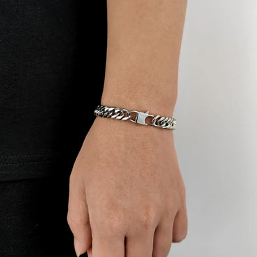 Hip Hop Stainless Steel Cuban Chain Bracelet for Men Caratix - CaratixJewelry