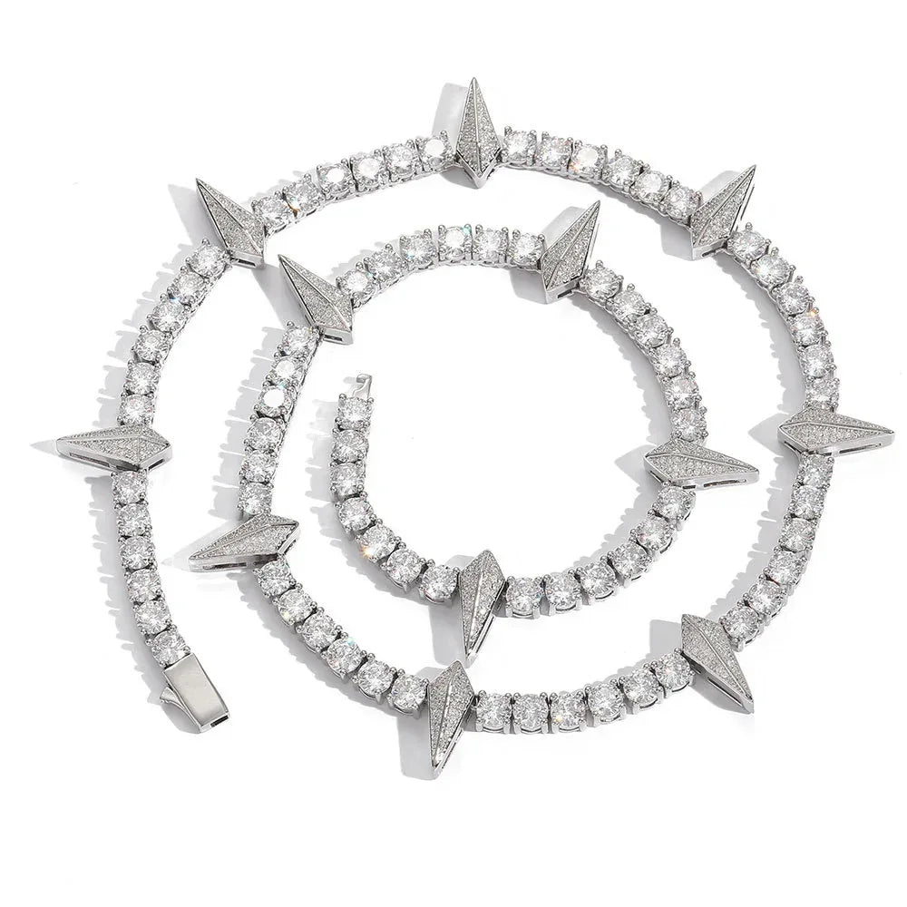 Iced Out Tennis Chain Zircon Hip Hop Necklace for Men | Caratix Jewelry - CaratixJewelry