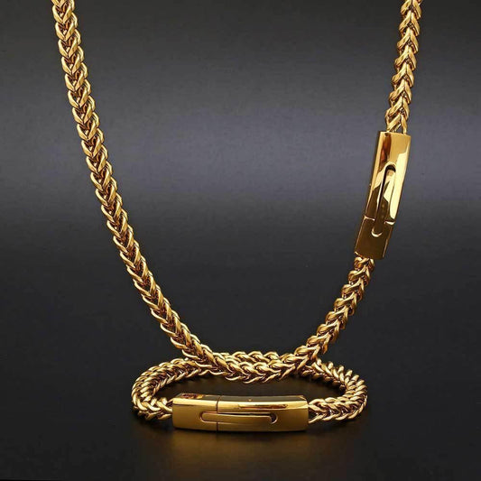 6mm Reversible Link Hip Hop Necklace Rapper Iced Out Chain Style for Men | Caratix Jewelry - CaratixJewelry