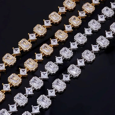 Geometric Gemstone Necklace Zircon for Women | Caratix Jewelry - CaratixJewelry